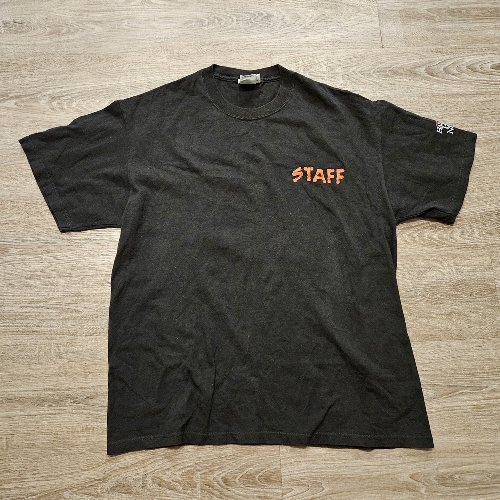 Vintage Universal Halloween Horror‎ Nights 13 Staff T Shirt Adult Large 2003